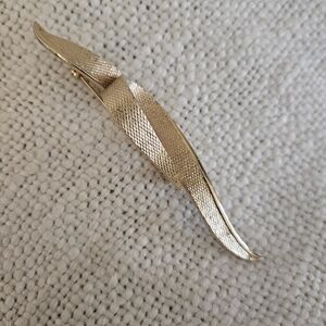 Coro Gold-Tone Textured Brooch